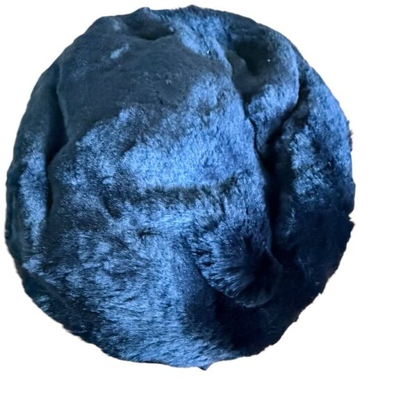 Vintage‎ Faux Fur Pillbox Hat Bow Union Made 1950's/60's Glam Aubrey Hepburn - Picture 2 of 8